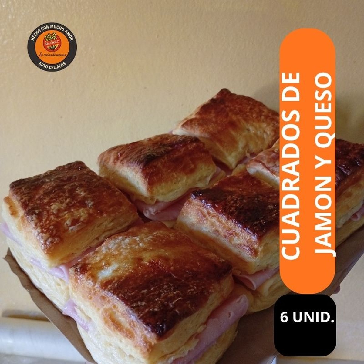 Cuadrados de jamón y queso exclusivos de MORENA!!