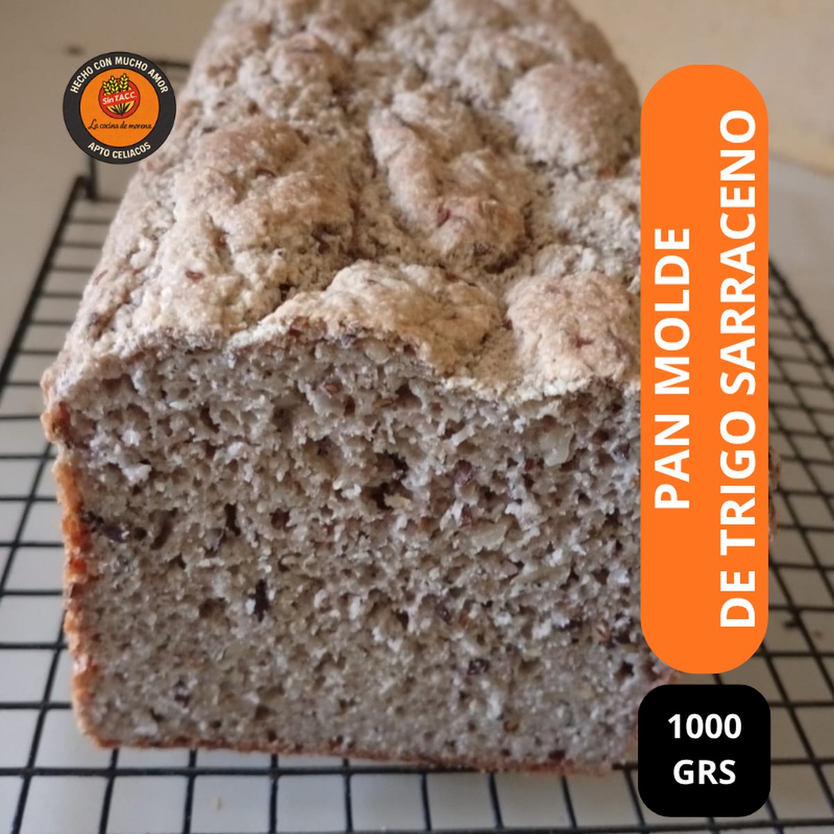 Pan de Trigo Sarraceno leudado natural de 48hs